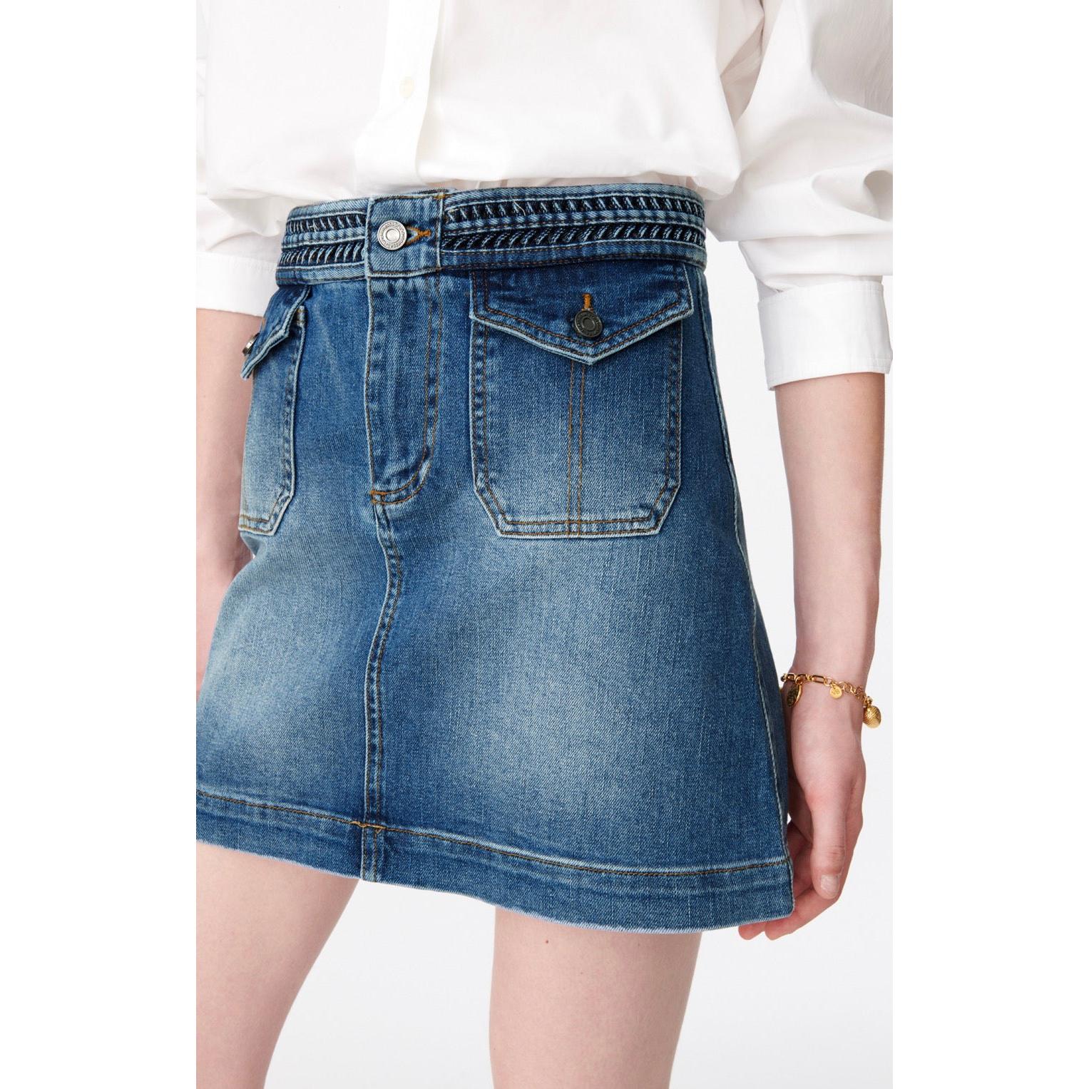 Naoto Skirt - Light Indigo