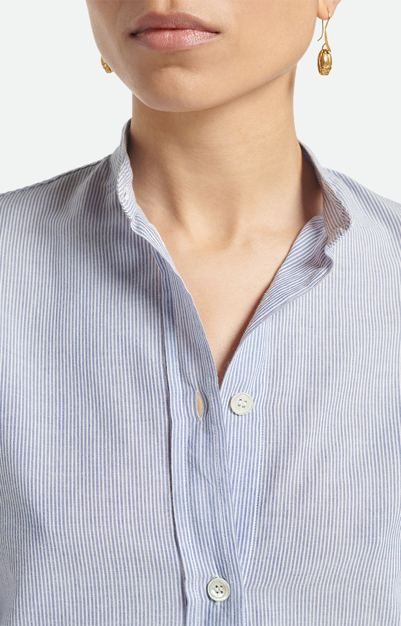 Lidiane Shirt - White/Blue