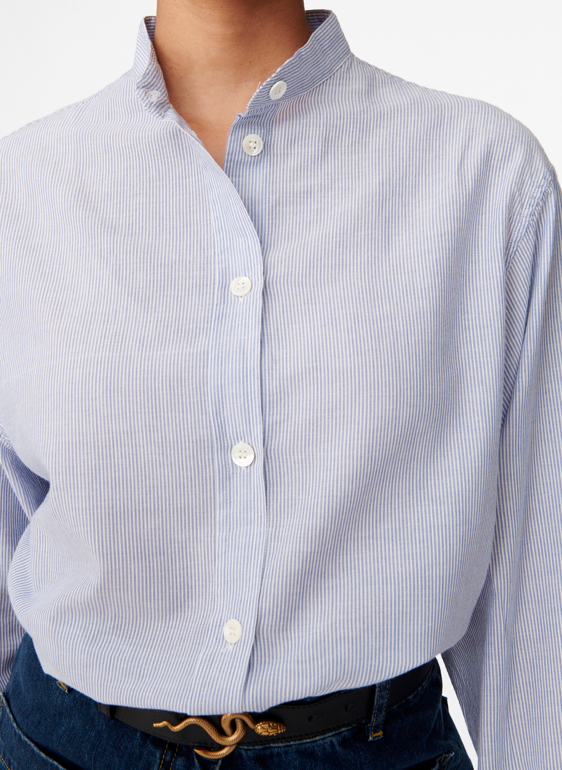 Lidiane Shirt - White/Blue