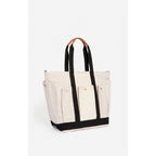 Large Tote Bag - Ecru & Black