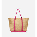 Bolso Cabas L de Rafia - Rosa