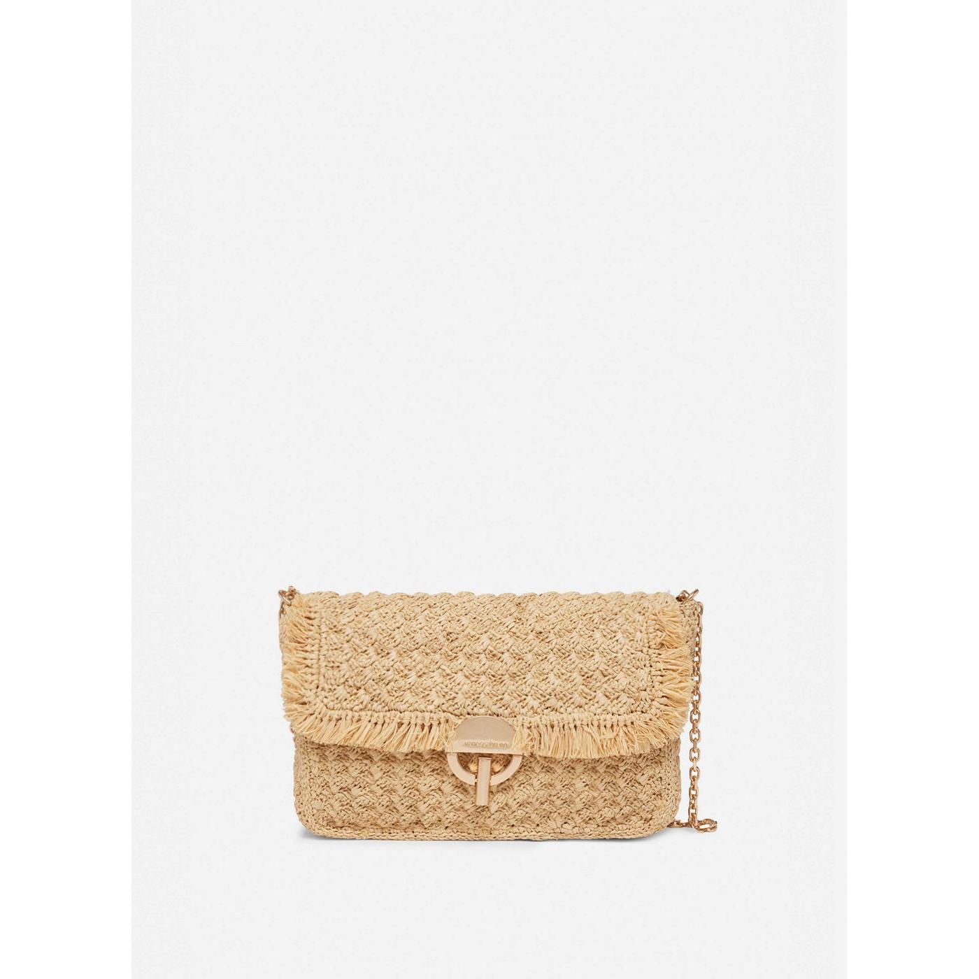 Vanessa Bruno - Sac A Rabat Moon Raphia Gm - Naturel