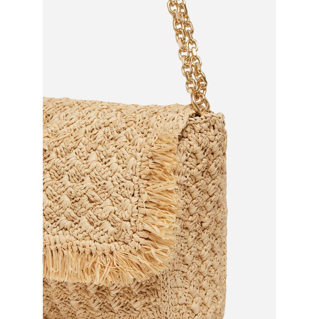 Vanessa Bruno - Sac A Rabat Moon Raphia Gm - Naturel