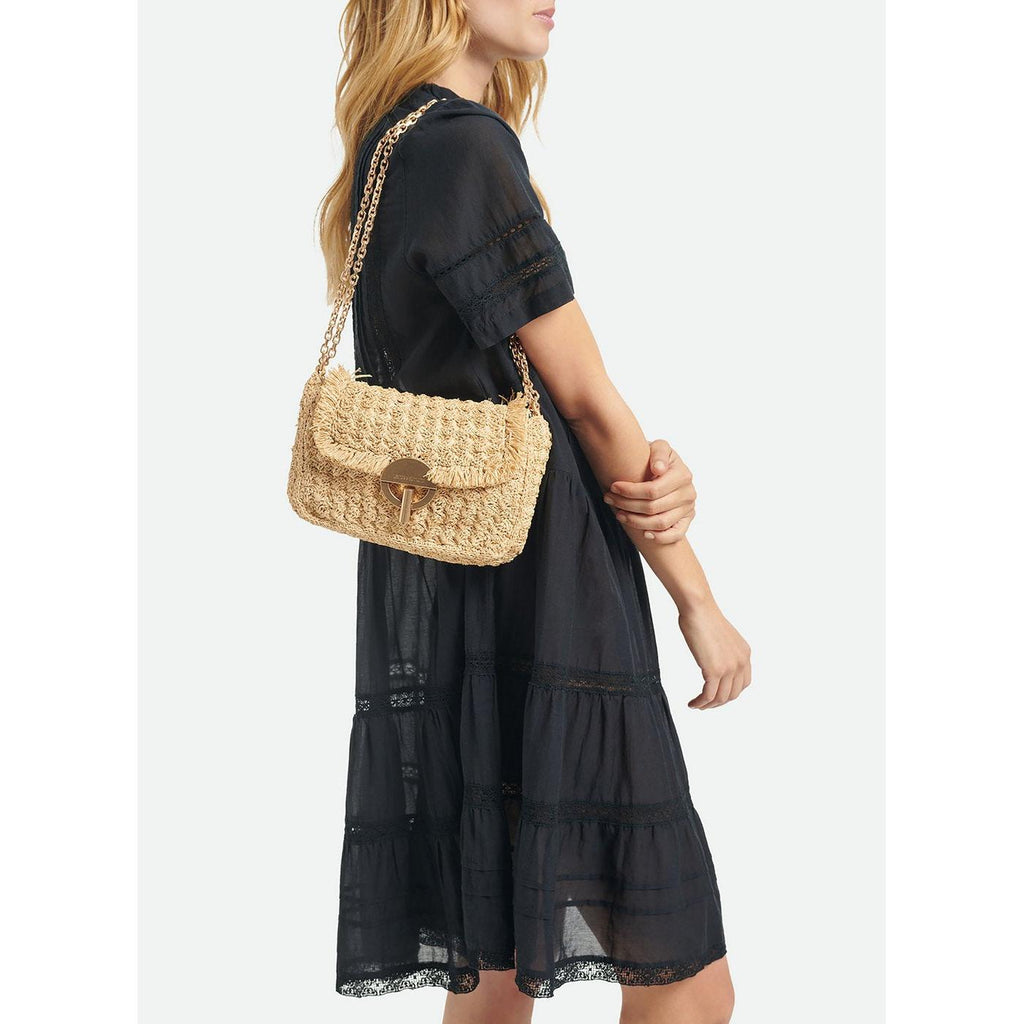 Vanessa Bruno - Sac A Rabat Moon Raphia Gm - Naturel