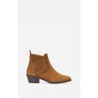 Vanessa Bruno - Santiag Suede Ankle Boots - Hazelnut
