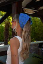 Bandana Crochet Gipsy - Bleu