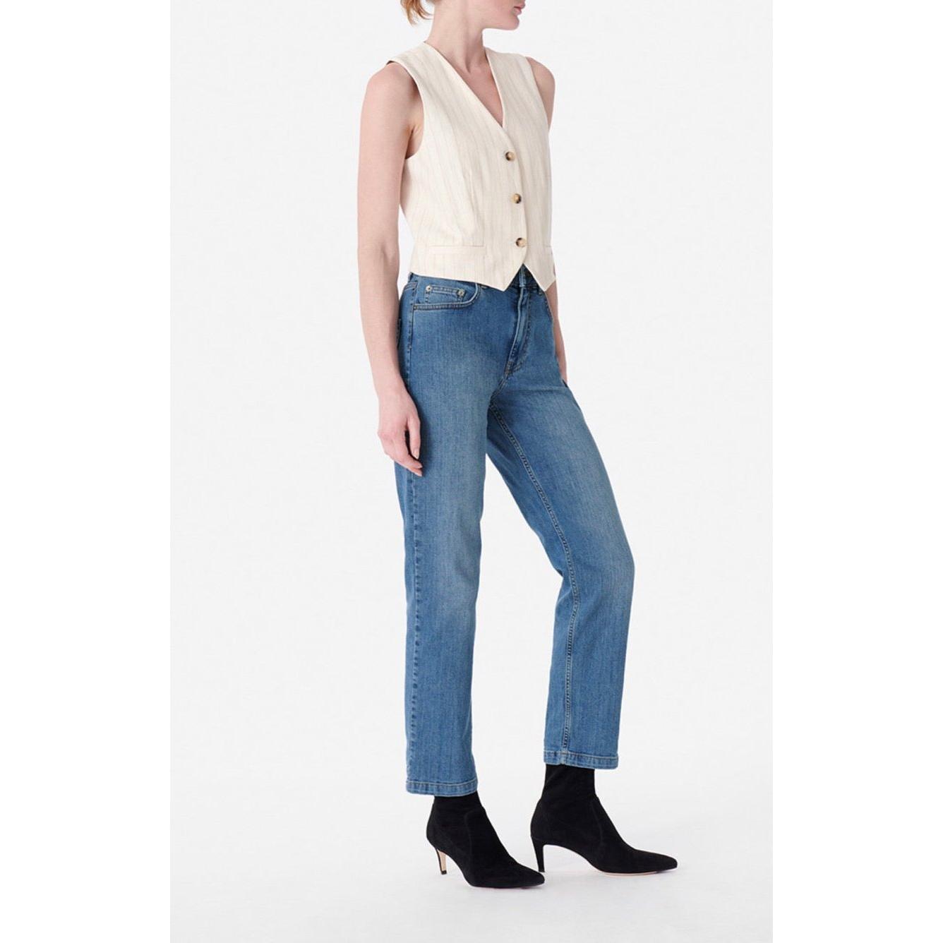 Jean Crop Timael - Indigo Clair