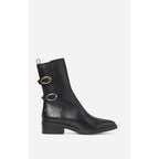 Bottines En Cuir - Noir