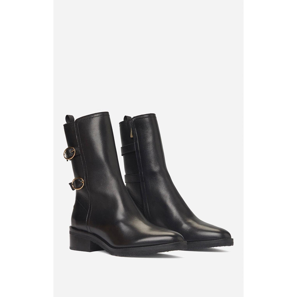 Bottines En Cuir - Noir
