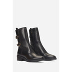 Bottines En Cuir - Noir