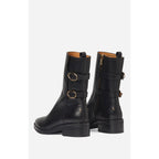 Bottines En Cuir - Noir