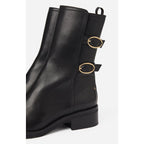 Bottines En Cuir - Noir