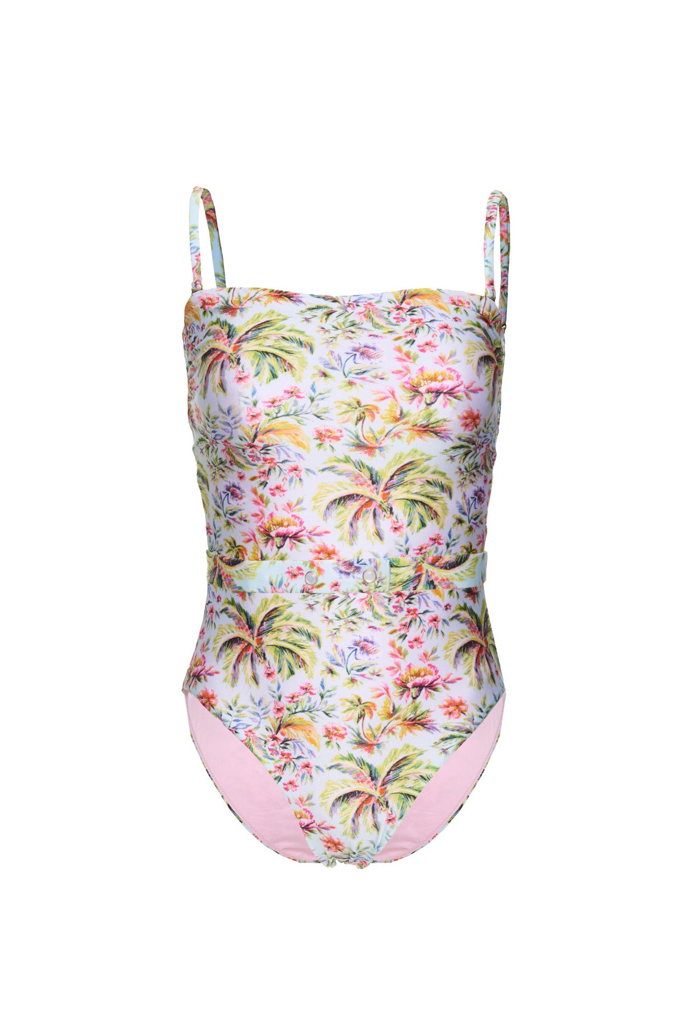 Traje de baño bandeau de una pieza Summer Tropical Dream