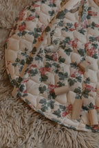 Quilted Satin Play Mat - Pink Grape