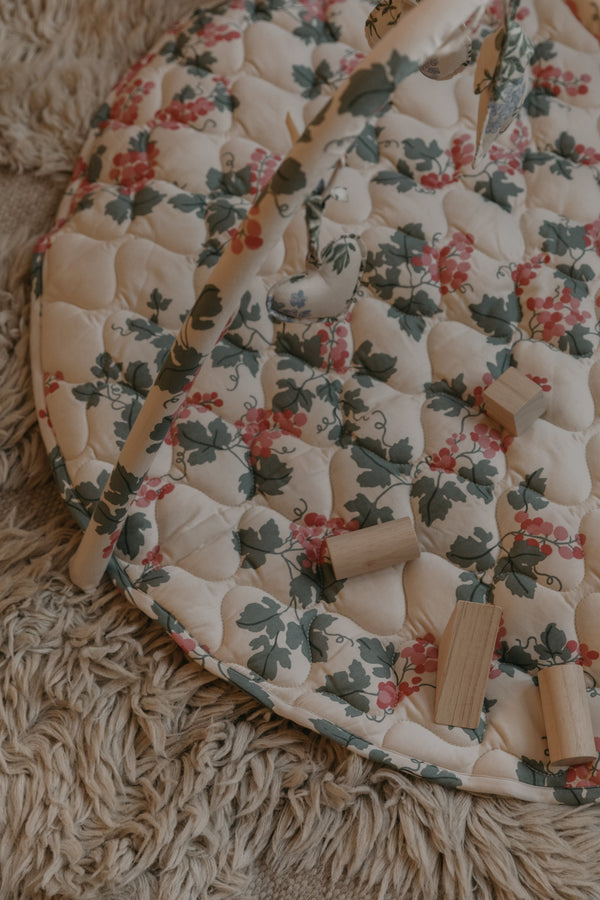 Tapis D'Éveil Matelassé En Satin - Raisin Rose