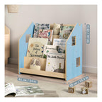 Bibliothèque Enfant – Bleu Clair & Rose
