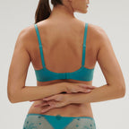 Soutien-Gorge Armature Décolleté Plongeant Delice - Bleu Atoll