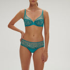 Soutien-Gorge Armature Décolleté Plongeant Delice - Bleu Atoll