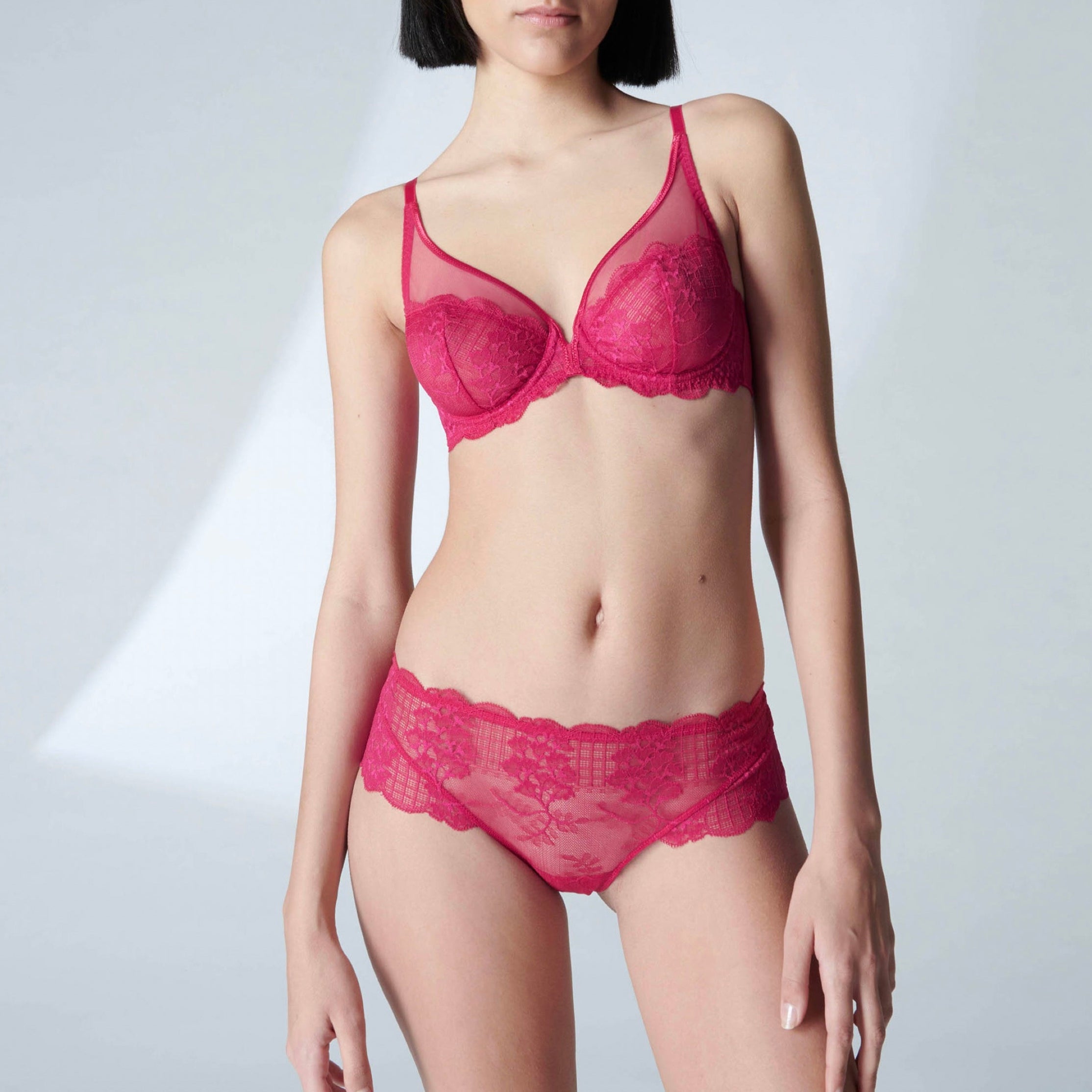 Soutien-Gorge Armature Décolleté Plongeant Reve - Cranberry