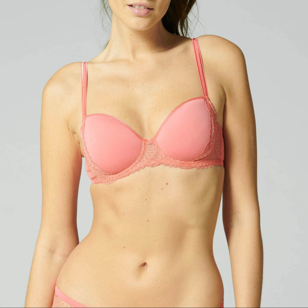 Soutien-Gorge Padding Moulé Spacer 3D Reflet - Papaye