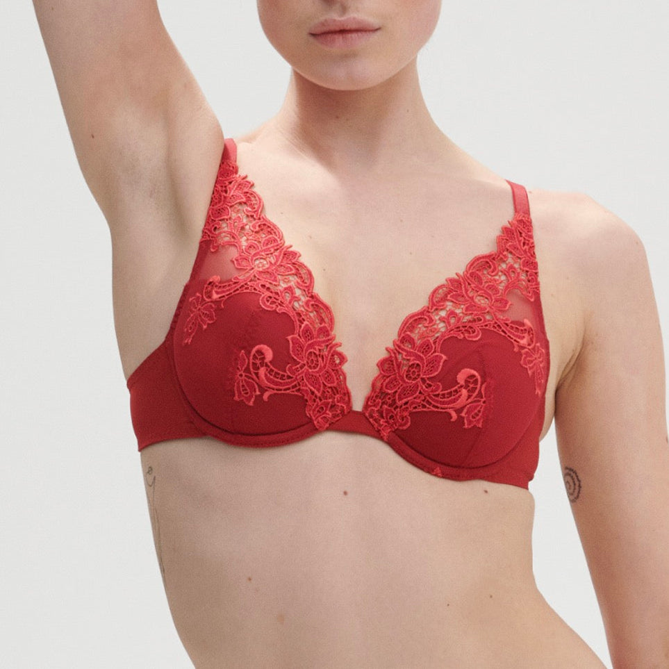 Sujetador Push-Up Saga - Rojo