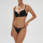 Soutien-Gorge Push-Up Rose - Noir Et Rose