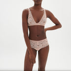 Shorty En Dentelle Festive - Rose