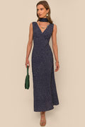 Robe Sandrine Mini Navy Polka Dot