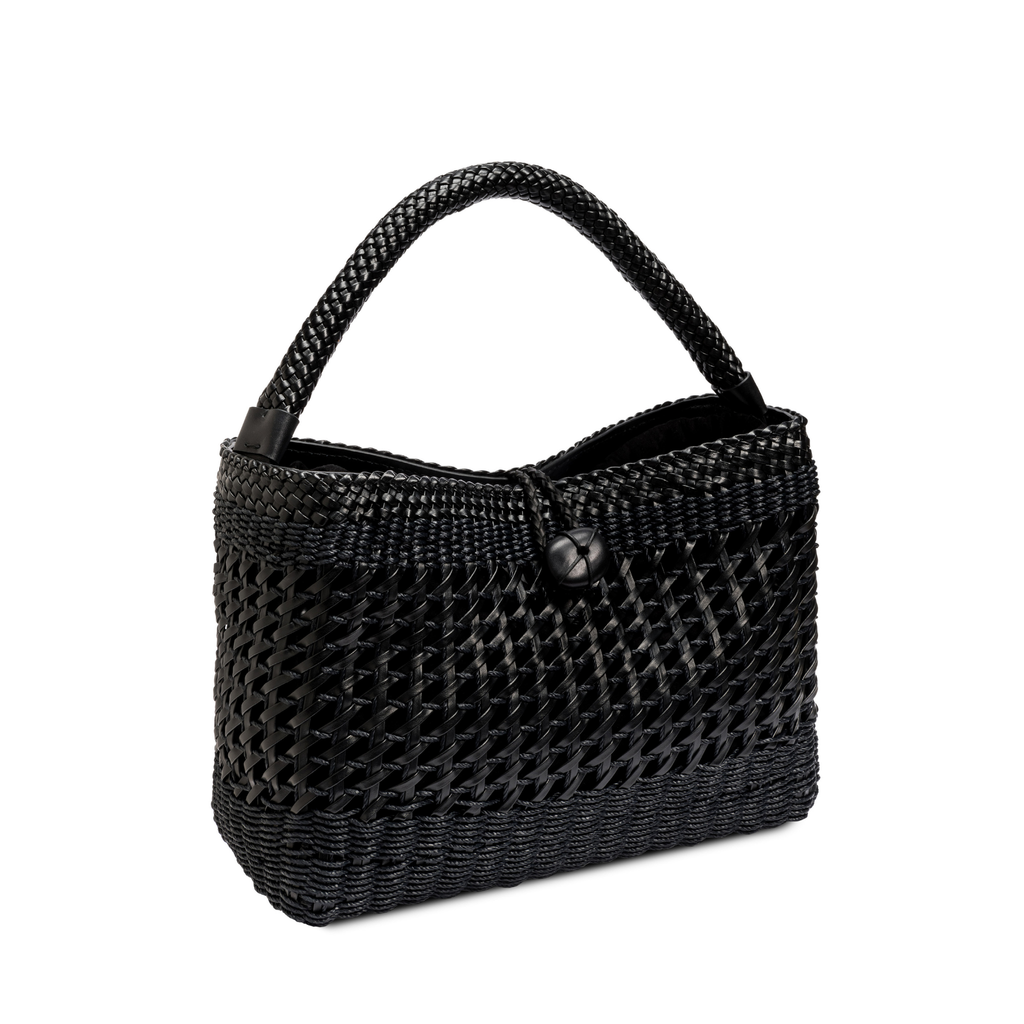 Almeria Black Large Tote Bag