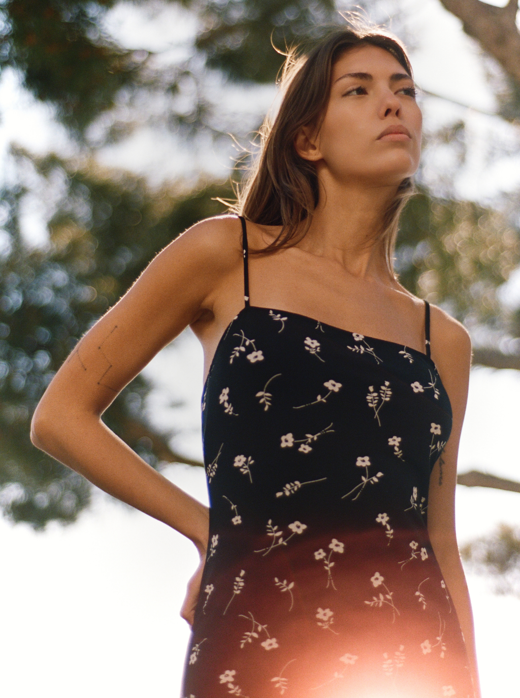 Vestido largo Midnight Bloom