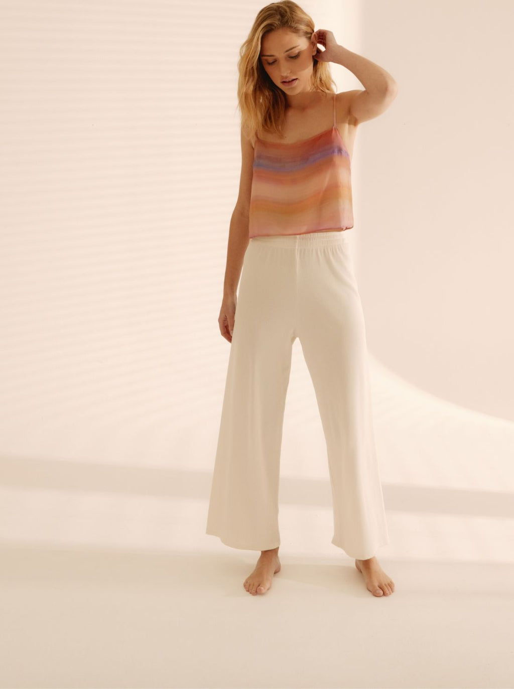 Pantalón blanco nacarado
