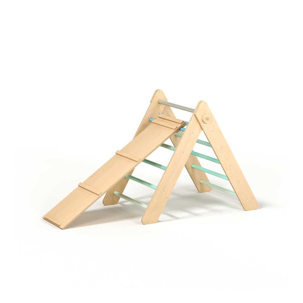 Pikler Triangle + Large Double-Sided Slide
