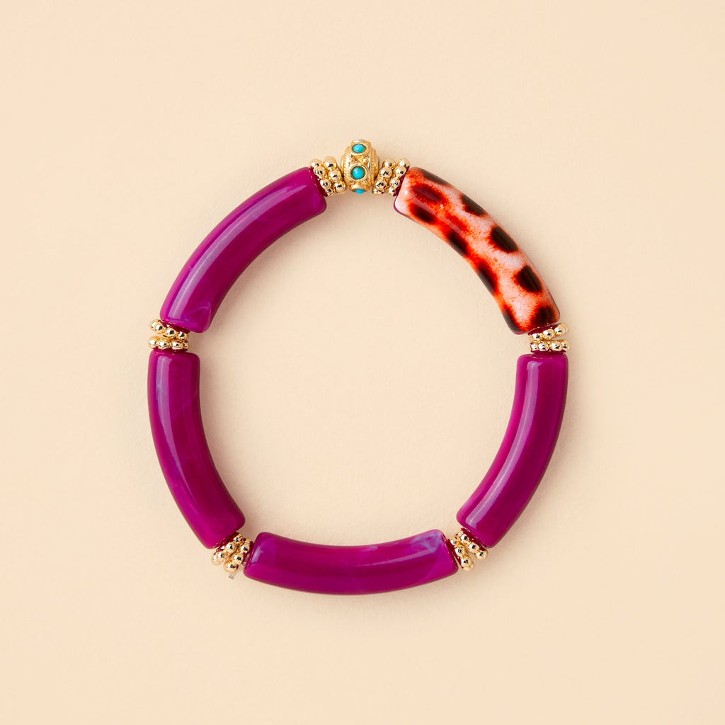 Bracelet Juhu - Monochrome Grenat