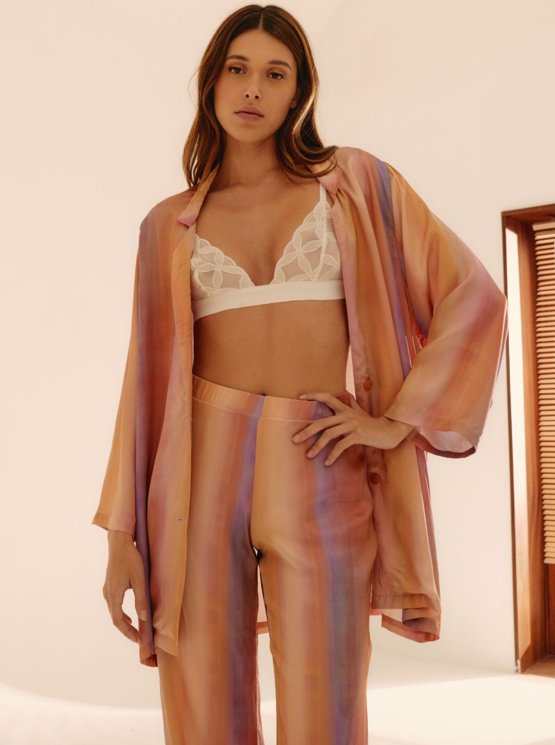 Pantalones del cielo de la mañana