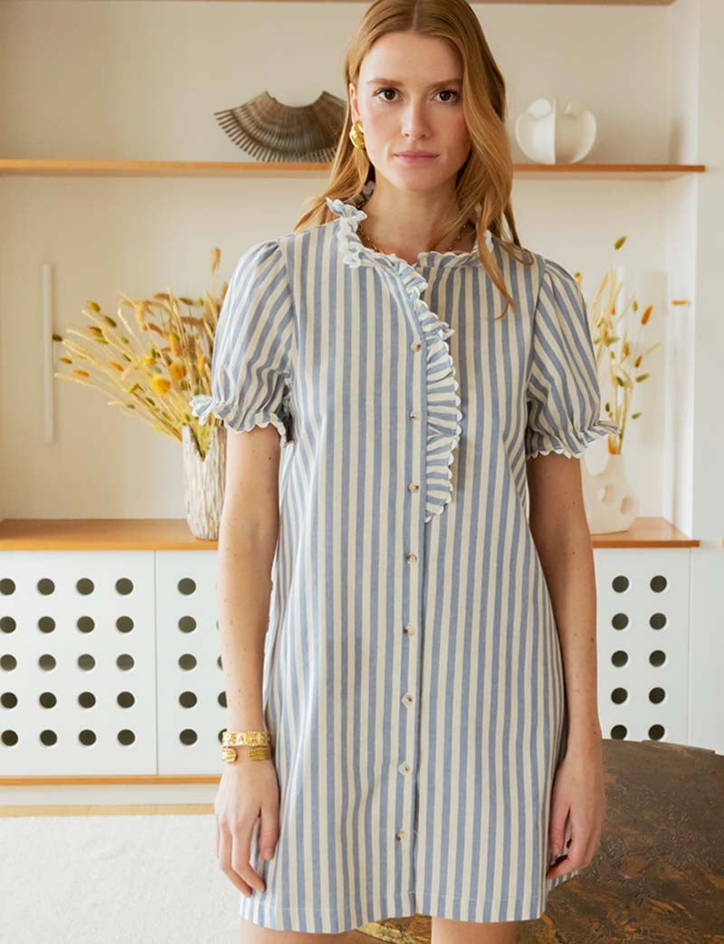 Vestido azul Leya