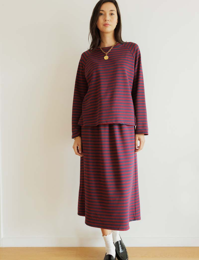 Navy & Bordeaux Nederdel Yago