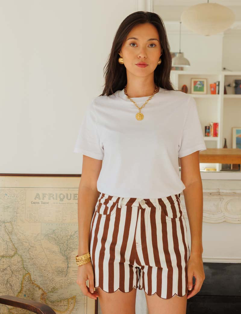 Short À Rayures Choco Jojo