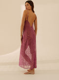 Robe Longue Dark Fuchsia