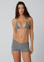 Gingham Shorts - Black