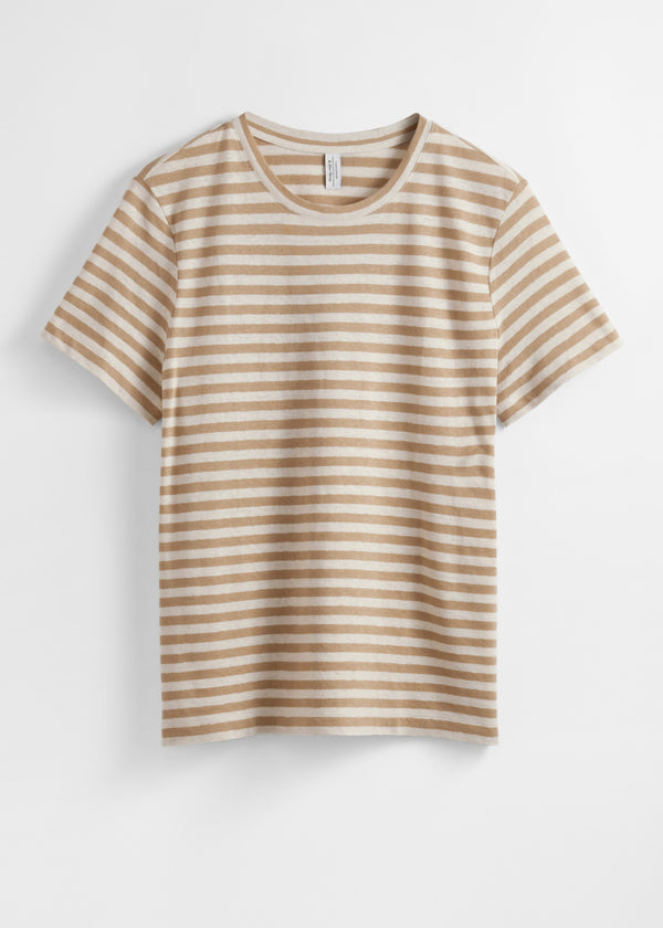 Pa Jolene Linen Tee T-Shirt - Beige - Women