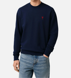 Sweatshirt Ami De Coeur – Ami Paris – Bleu Marine Rouge