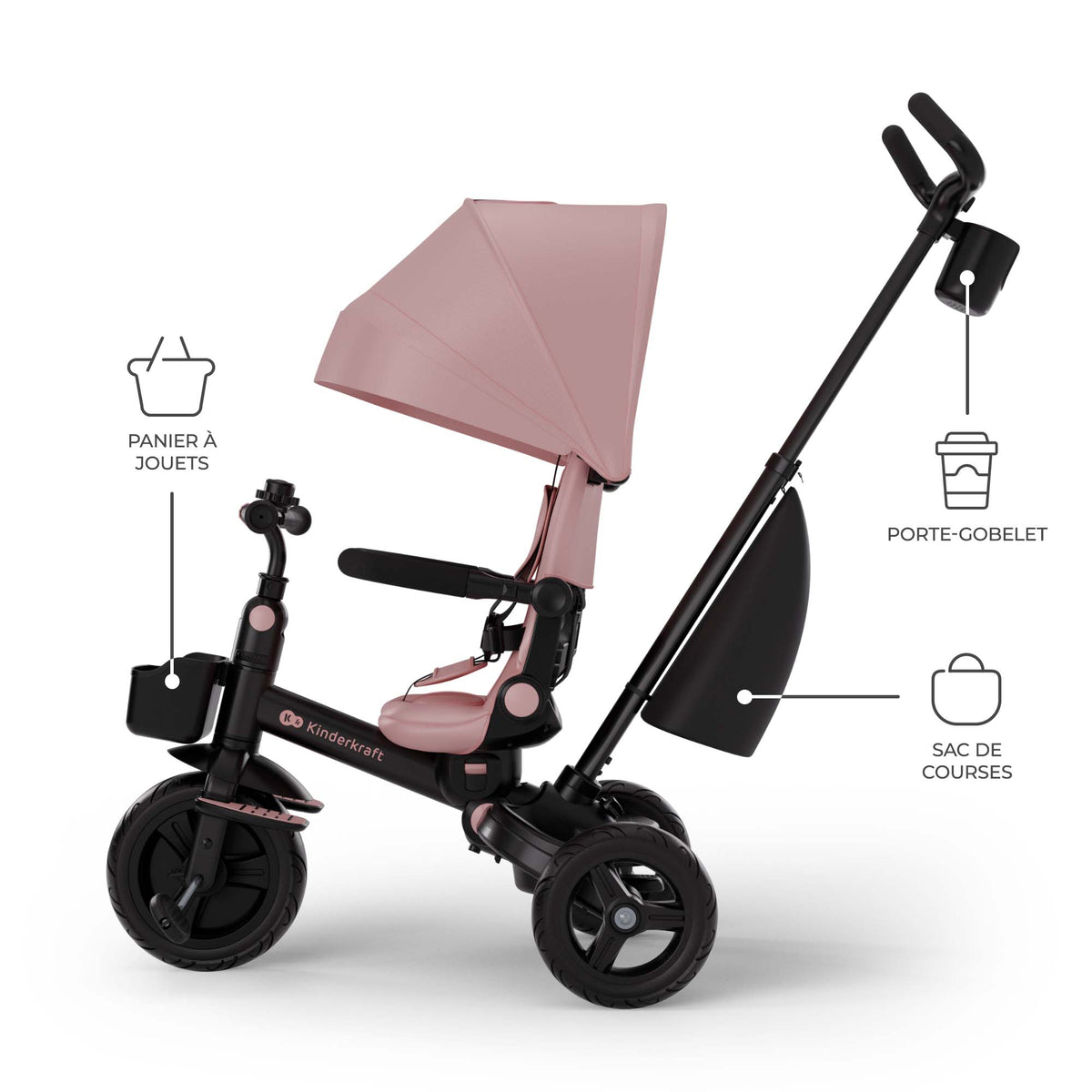 Triciclo Aveo 2 Plus Rosa