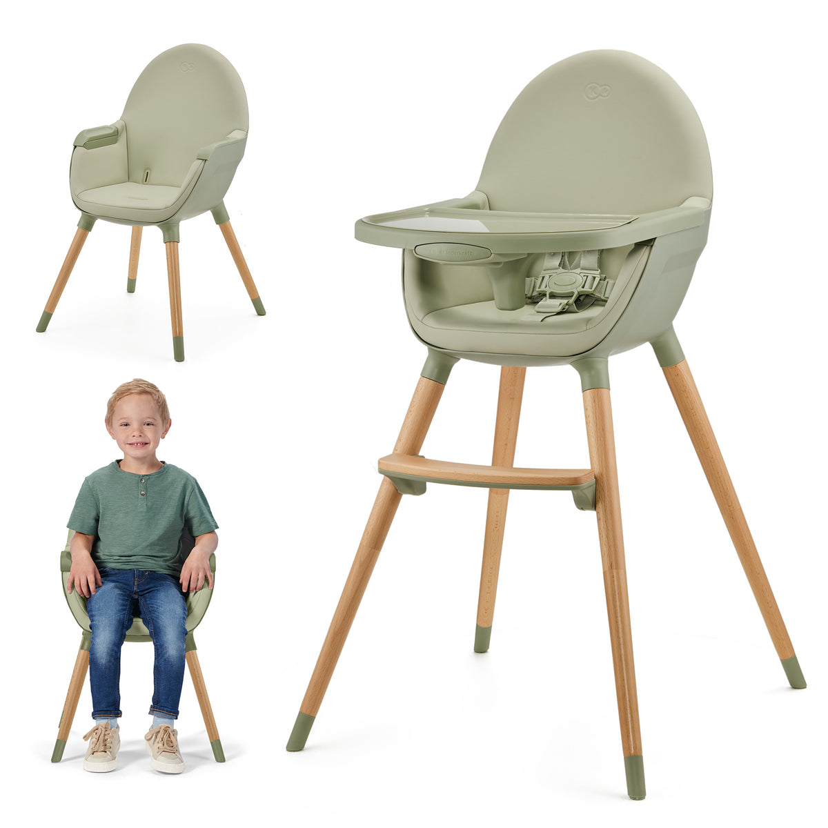 Seggiolone Pappa 2 in 1 Fini 2 Verde
