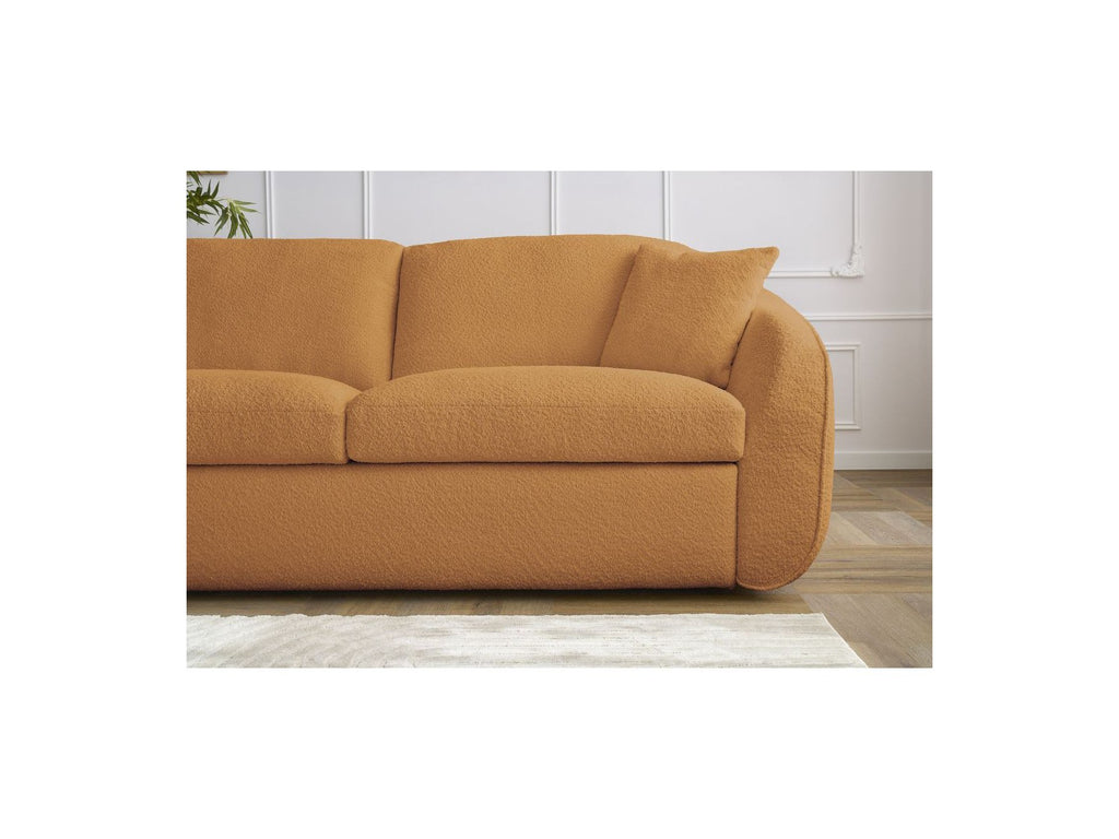 Cezanne - Sofá recto convertible con apertura exprés - Tejido bouclé