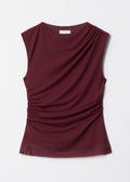 Top St Helena En Maille - Rouge