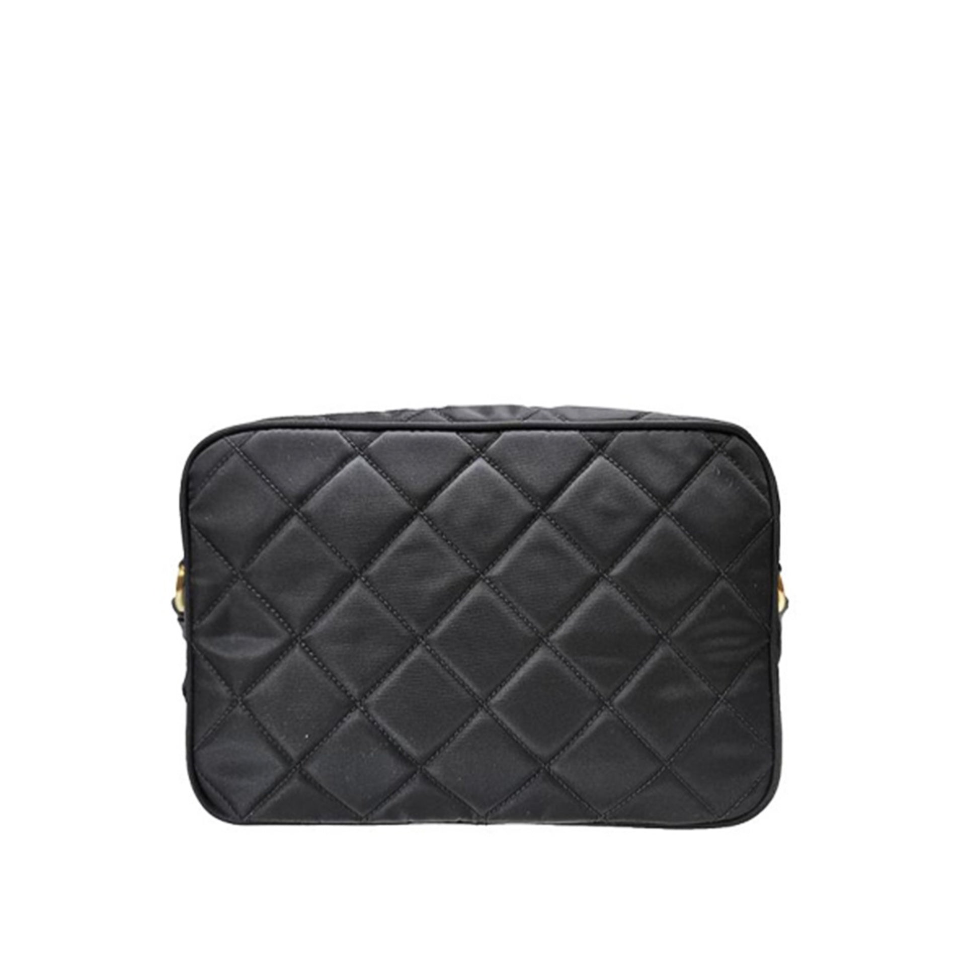 Prada - Sac Caméra Quilted Nylon - Femme - Black