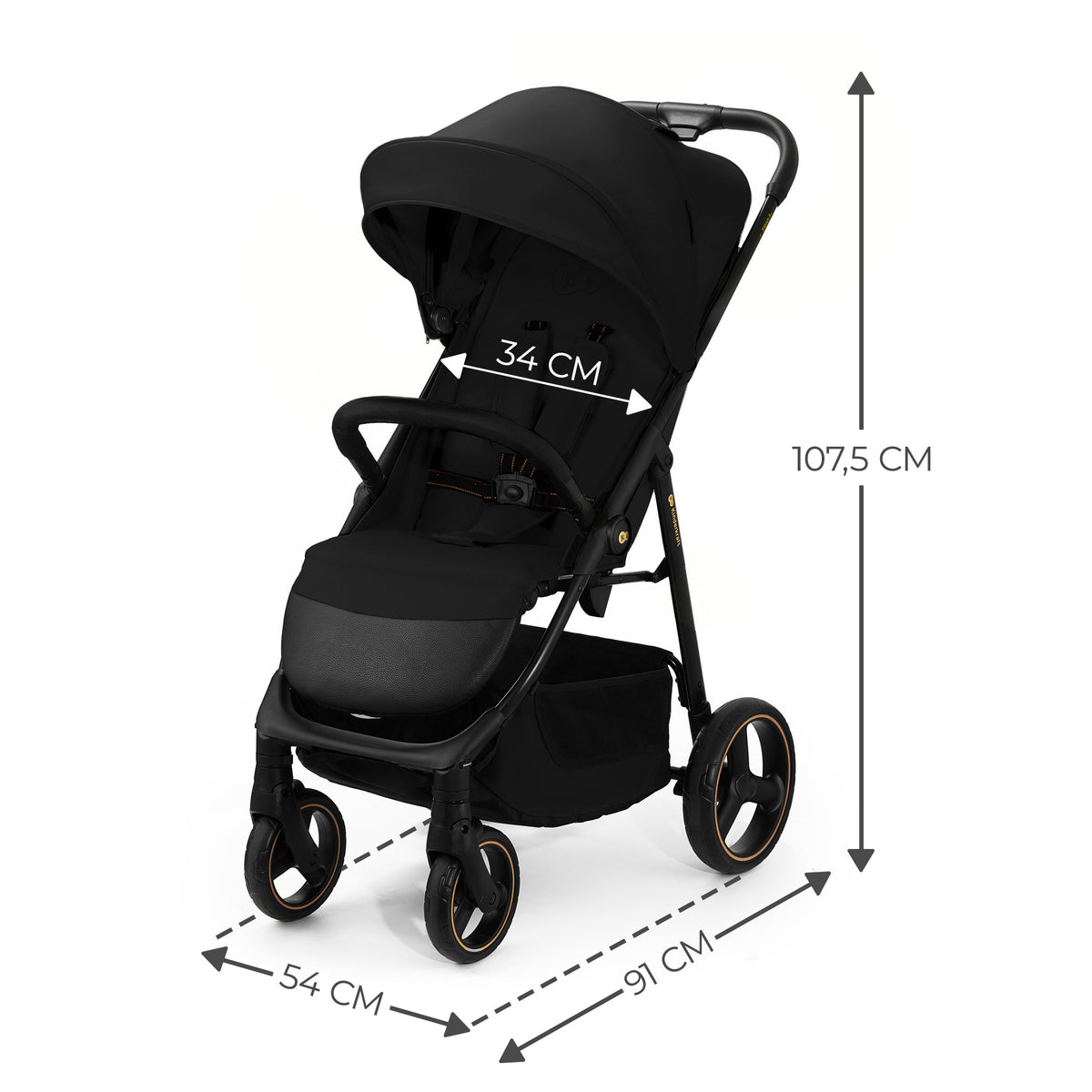 Silla de paseo Trig 3 Negra