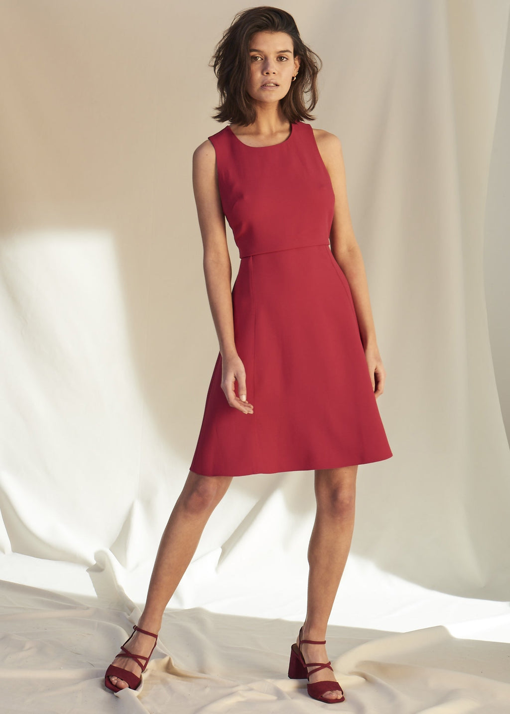 Lucia Raspberry Dress