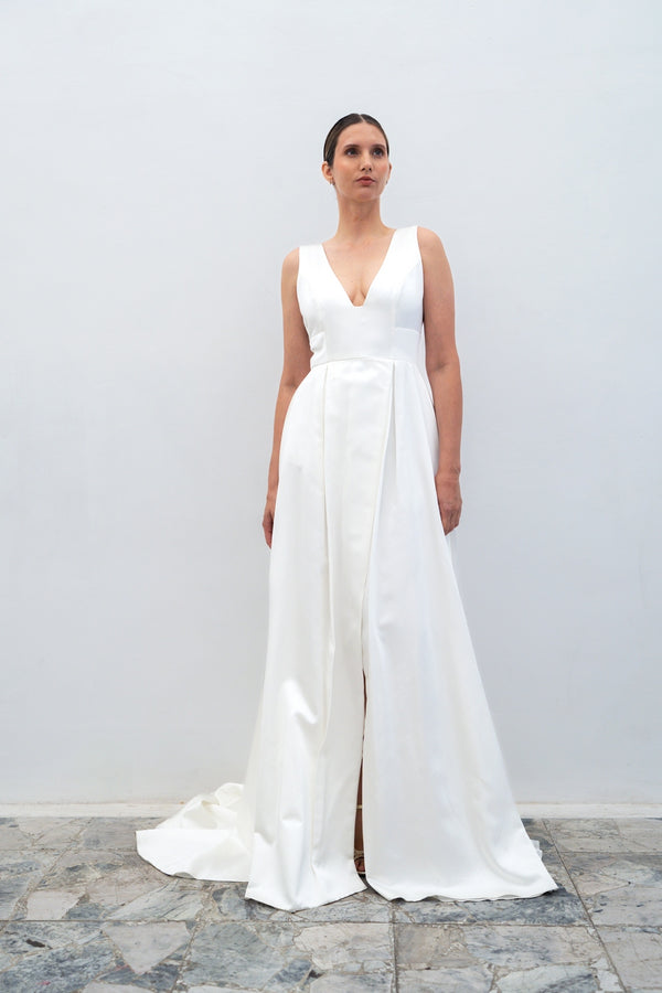 Adelaïde Wedding Dress - Optical White