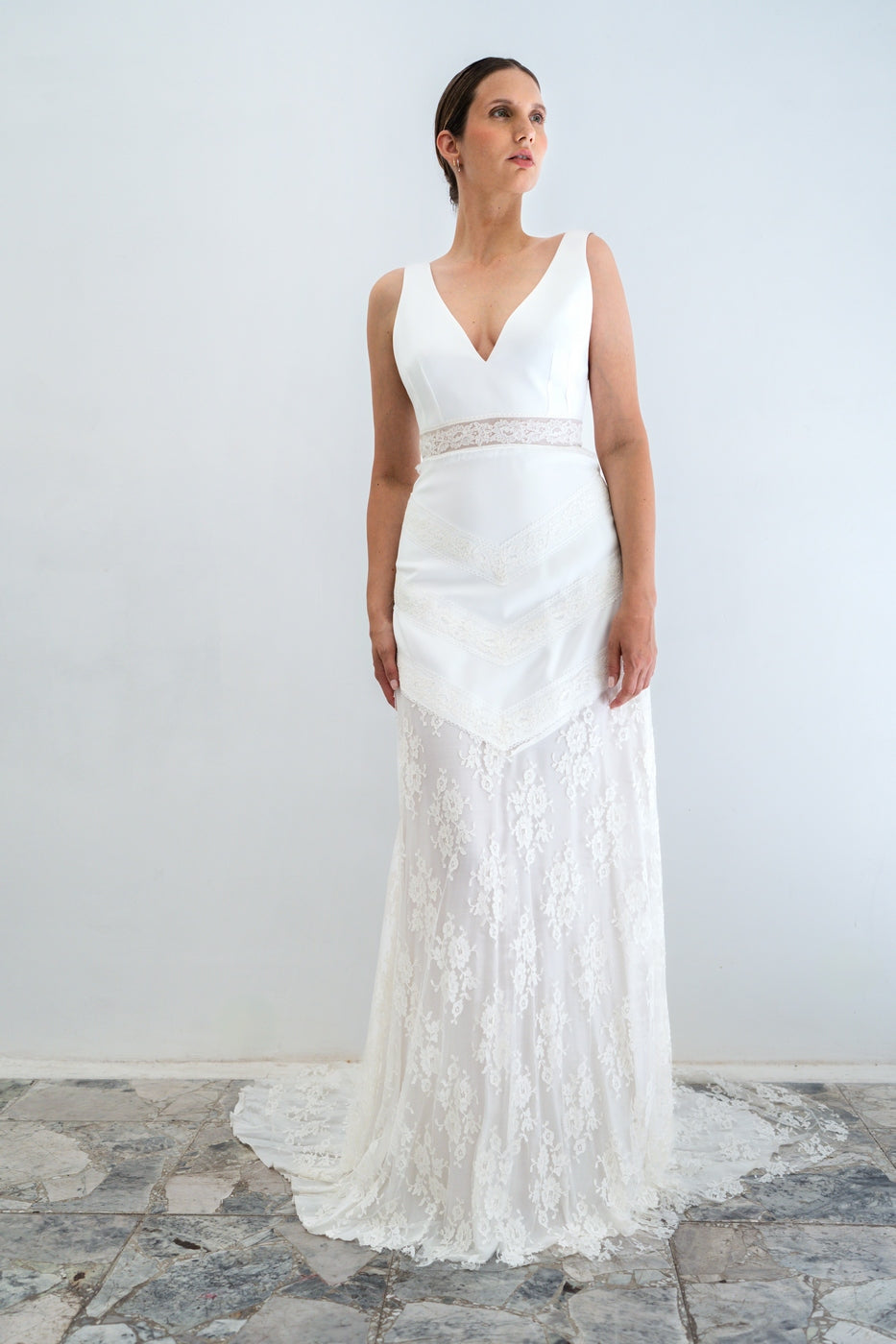 Brautkleid Marina – Seidenweiß